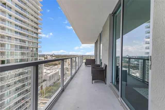 a view of balcony with couch