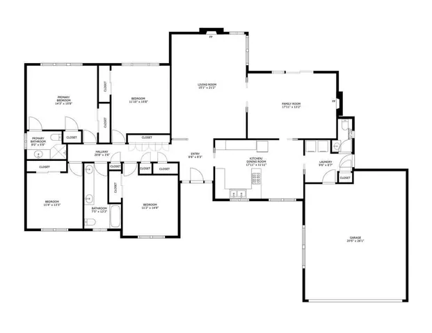 a picture of a floor plan