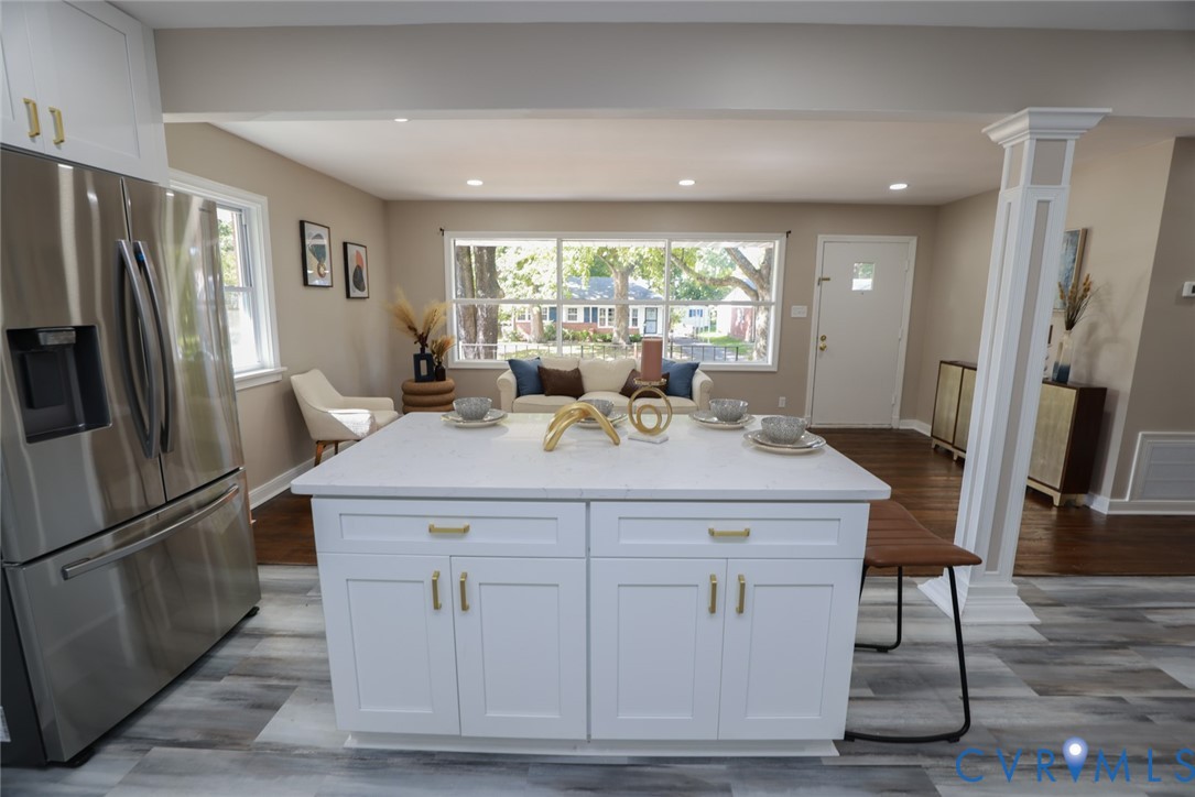 3007 Dunwick Road Richmond, VA 23230 - Photo 45 of 49 Open concept living area featuring a kitchen islan