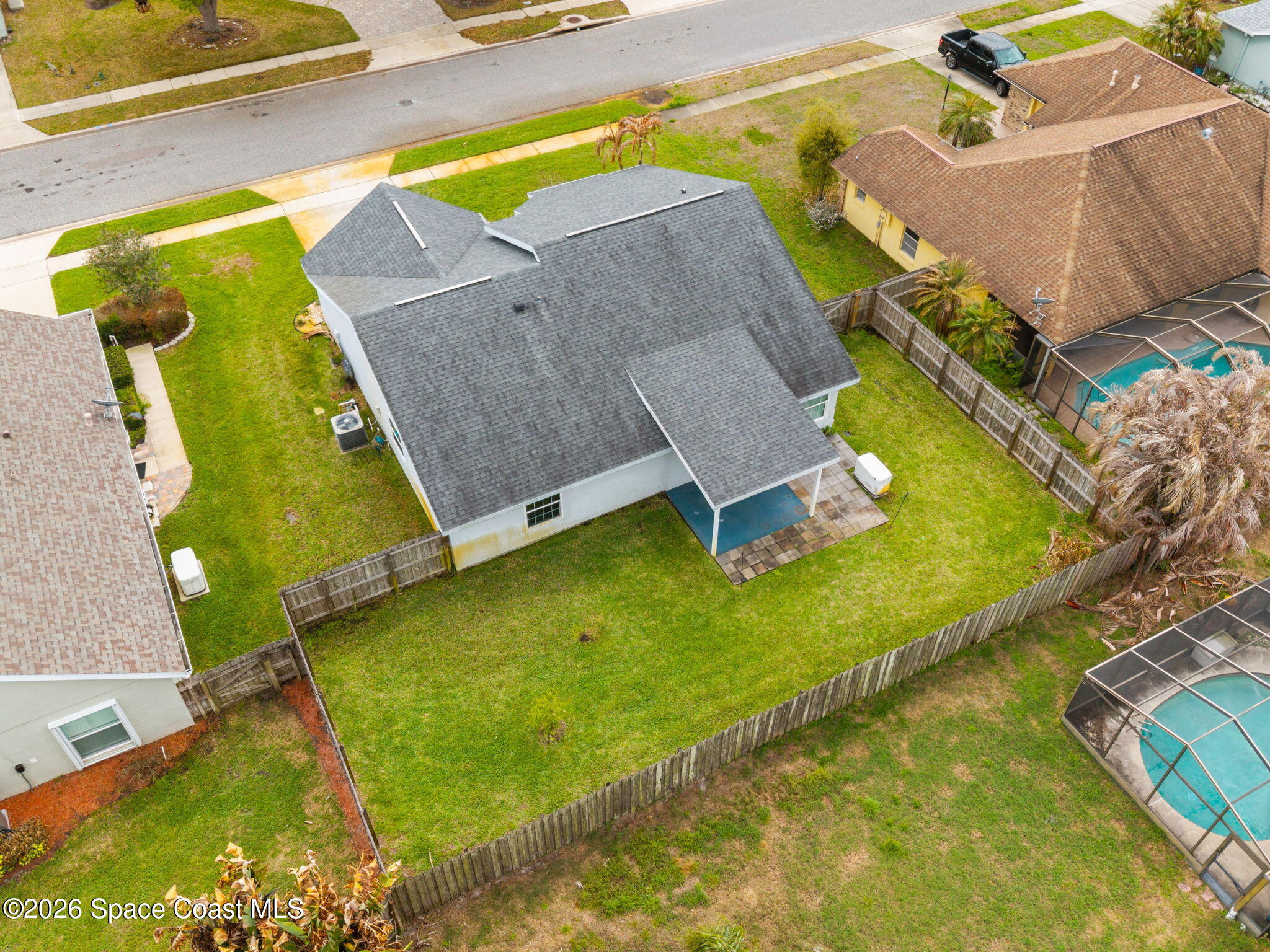 1236 Walnut Grove Way Rockledge, FL 32955 - Photo 34 of 43 an aerial view of a swimming pool