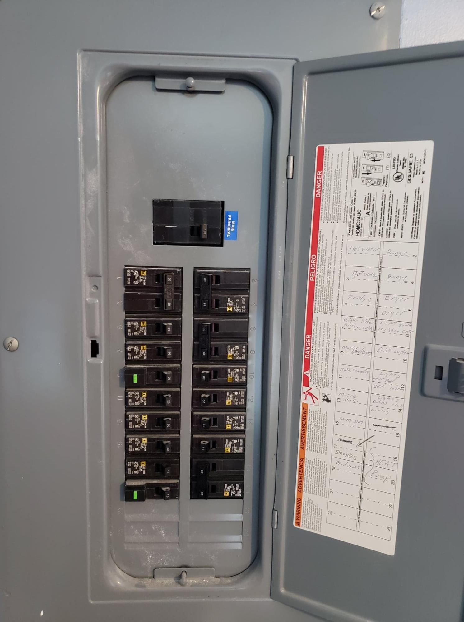 274 Libby Hill Road Gardiner, ME 04345 - Photo 25 of 26 Circuit breaker panel in bedroom #2