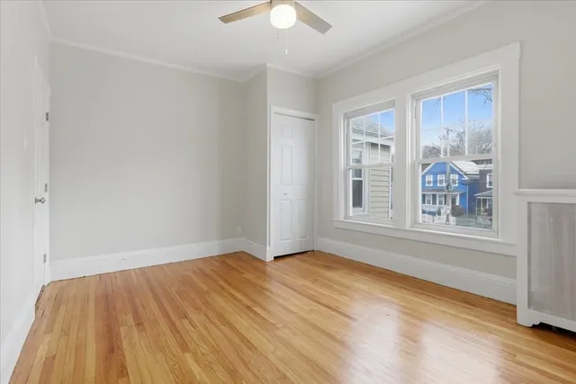 a view of hallway with washer and dryer