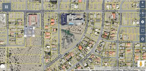 a view of an outdoor space and a mountain view in back