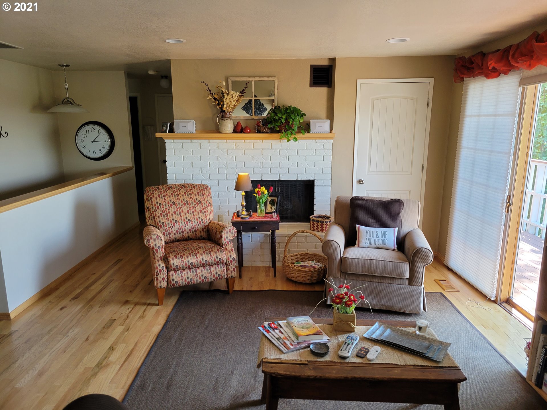 1902 Southwest Perkins Avenue Pendleton, OR 97801 - Photo 14 of 32 a living room with furniture and a fireplace