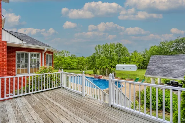 a front view of a house with wooden floor