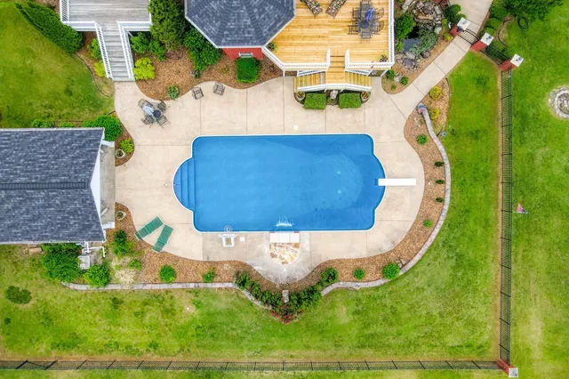 a backyard of a house