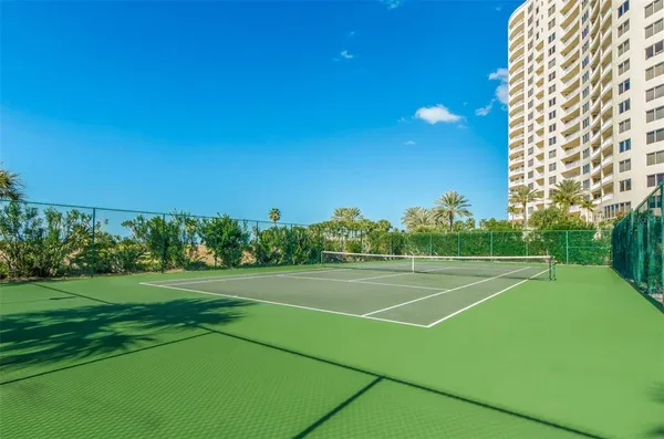 a view of a tennis court