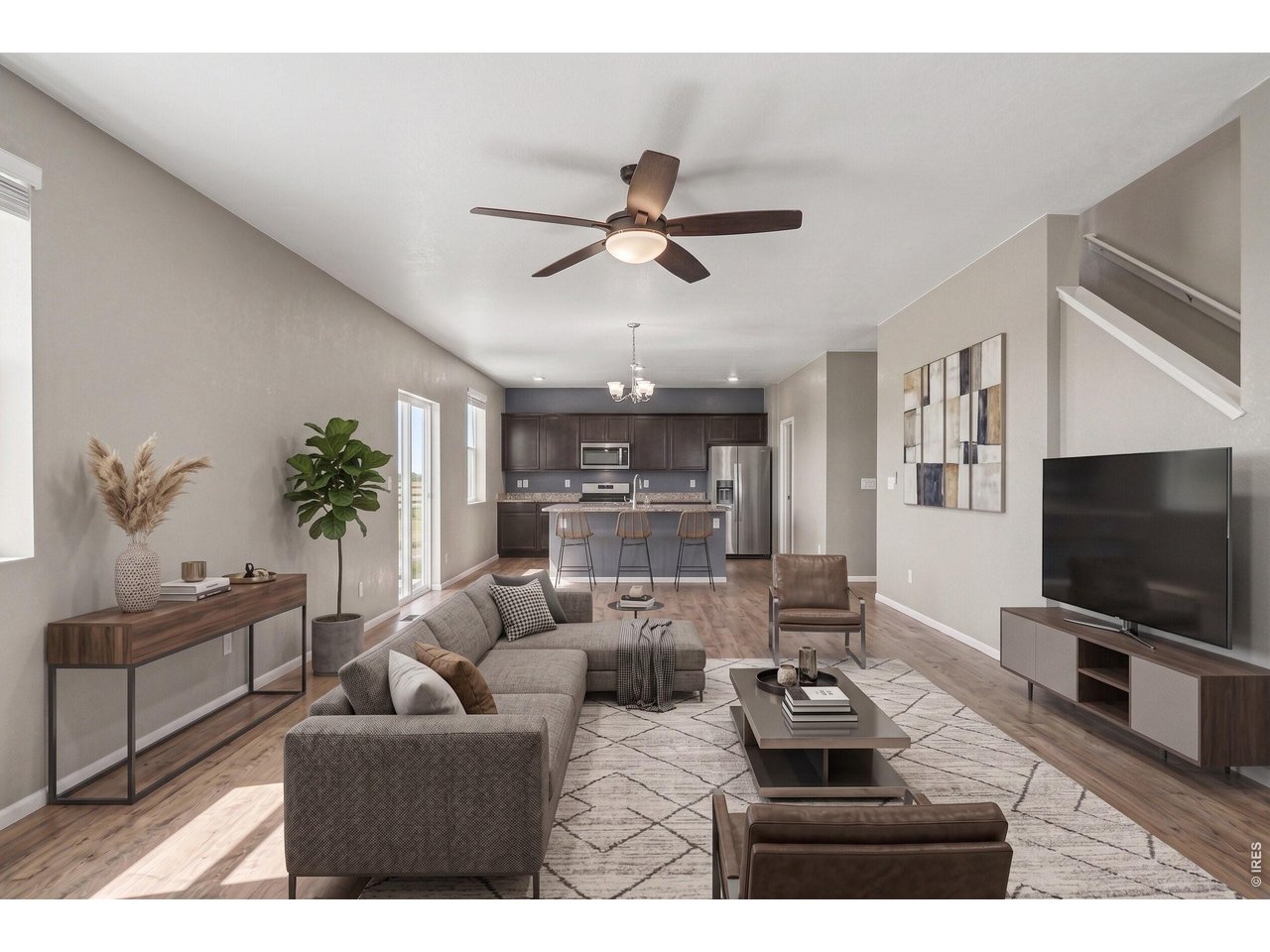 1378 Sun River Road Berthoud, CO 80513 - Photo 7 of 33 Great Room Virtually Staged