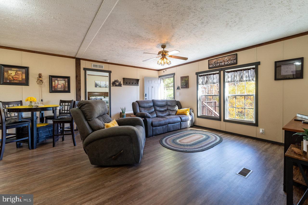 187 Holly Hl Road Luray, VA 22835 - Photo 28 of 60 a living room with furniture a window and a flat screen tv