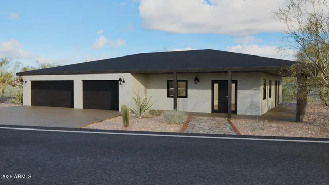 a house view with a outdoor space