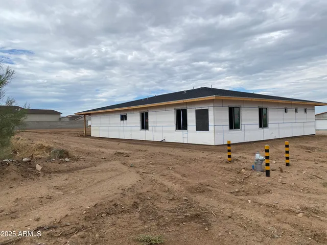 a backyard of a house