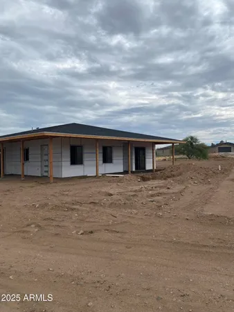 a backyard of a house