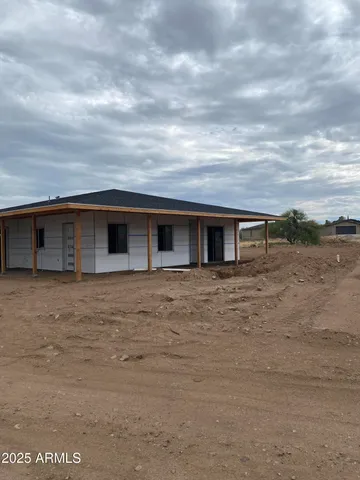 a backyard of a house