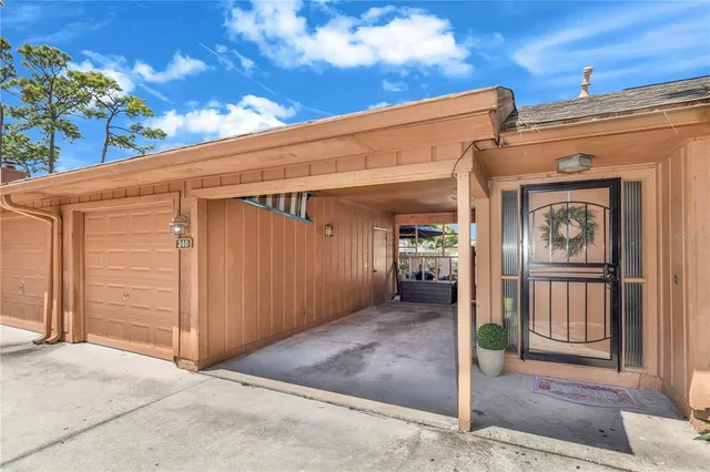 a view of a house with a outdoor space