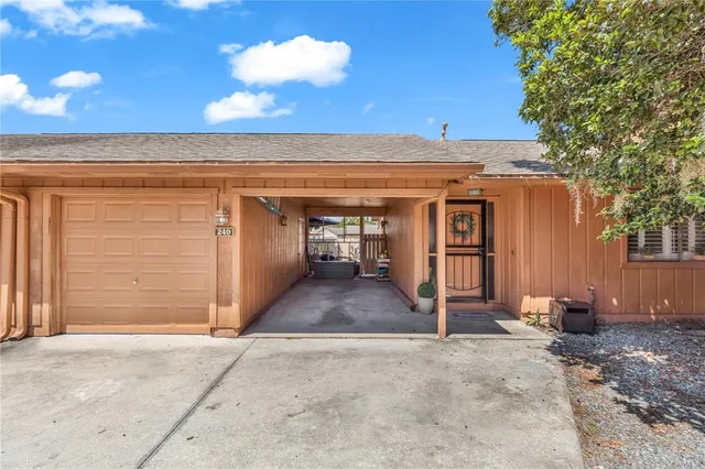 a view of a car garage