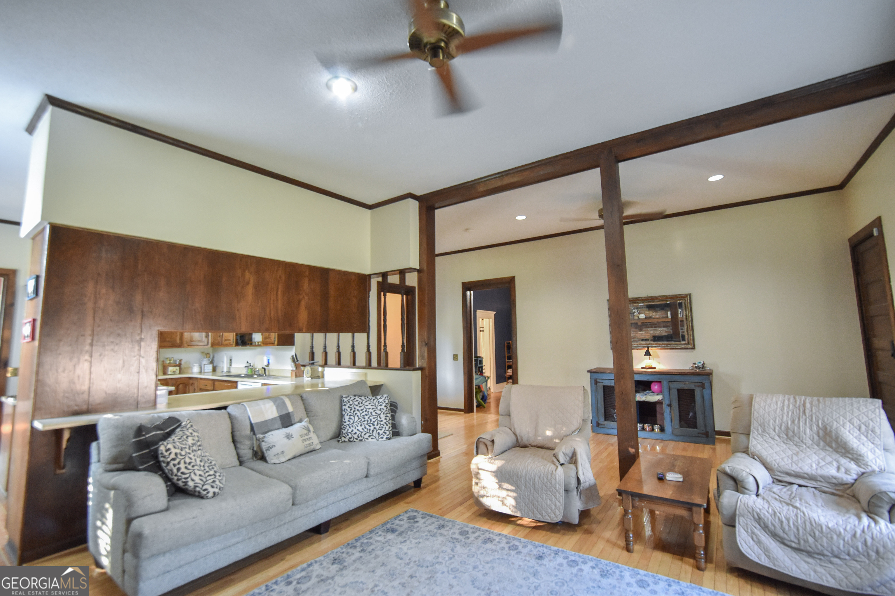 802 Mulberry Street Louisville, GA 30434 - Photo 35 of 51 a living room with furniture and a ceiling fan