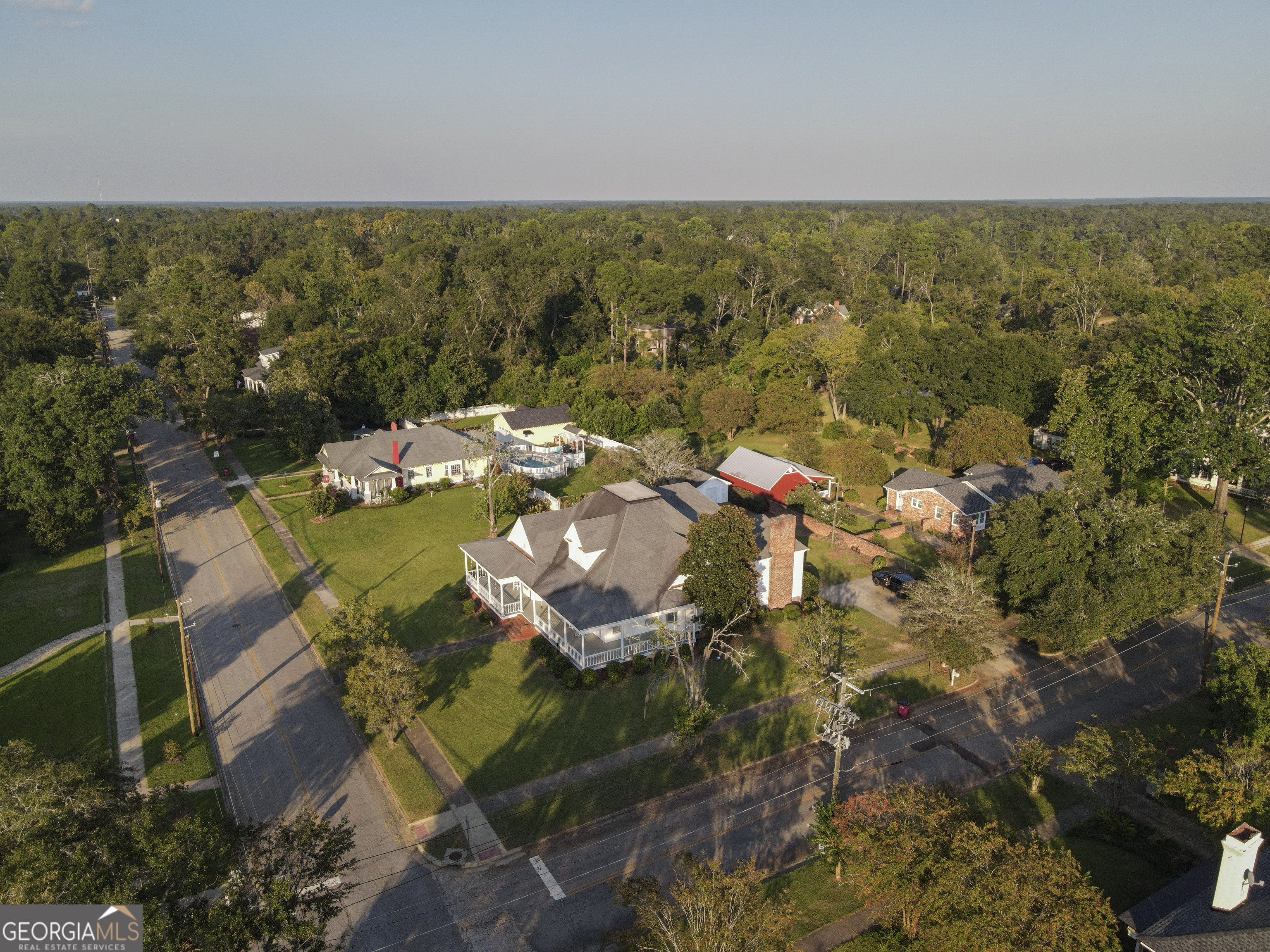 802 Mulberry Street Louisville, GA 30434 - Photo 50 of 51 an aerial view of a house with a yard