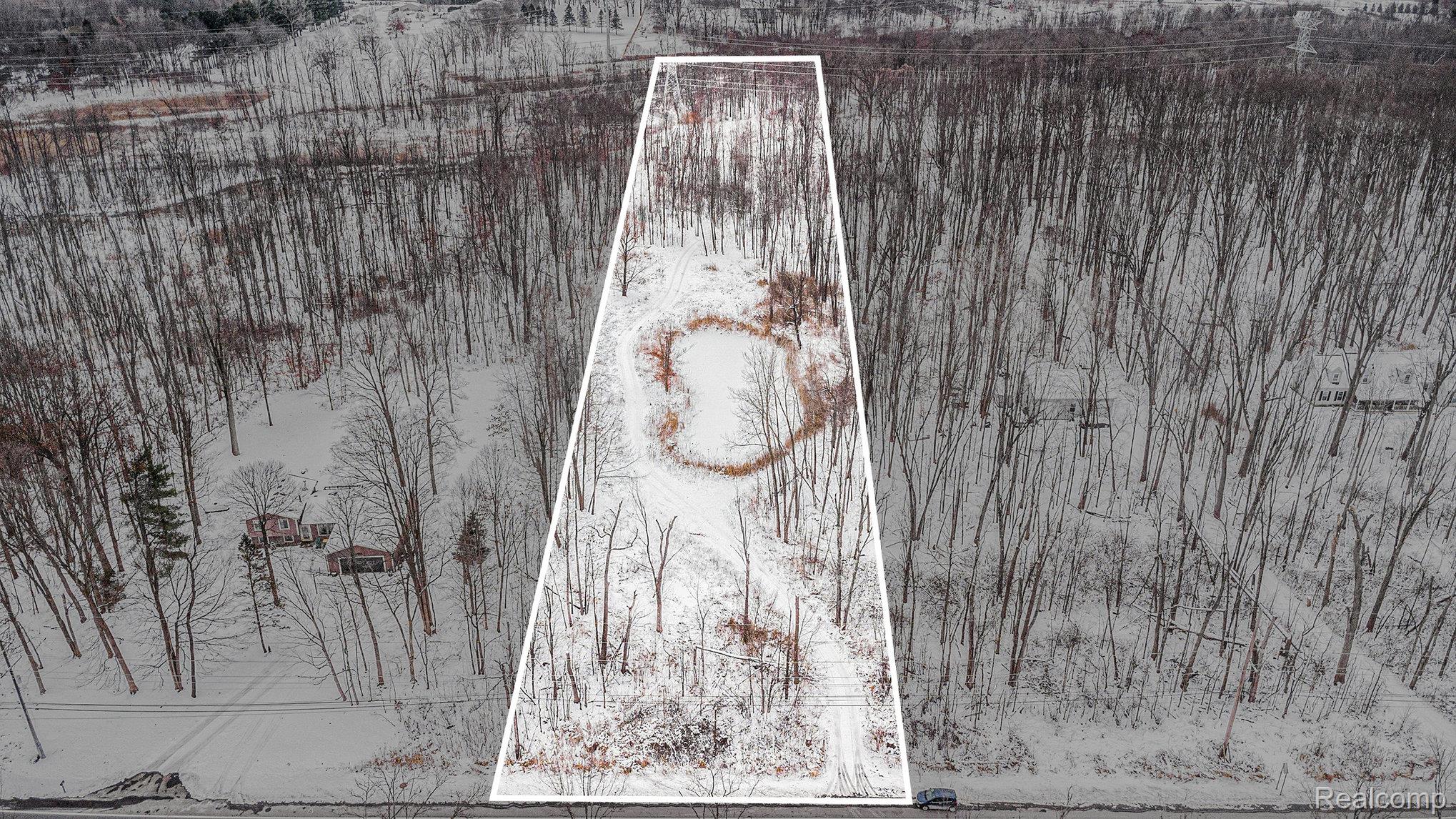 0 Waldon Road Clarkston, MI 48348 - Photo 6 of 7 Aerial with boundary lines