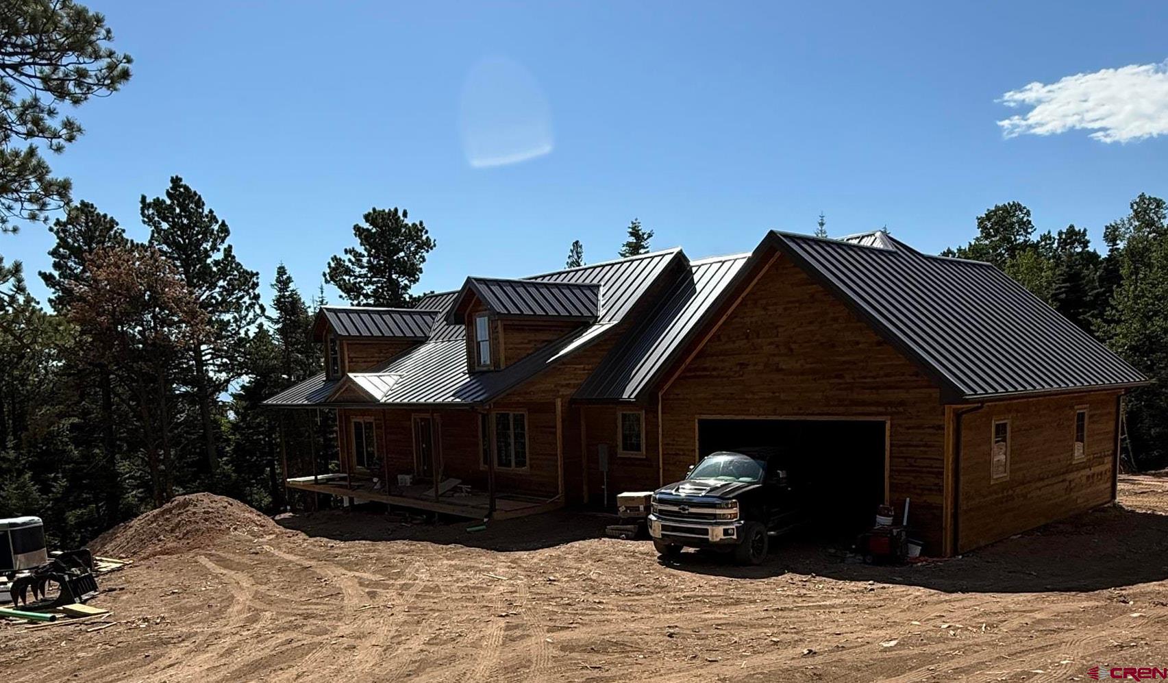a front view of a house