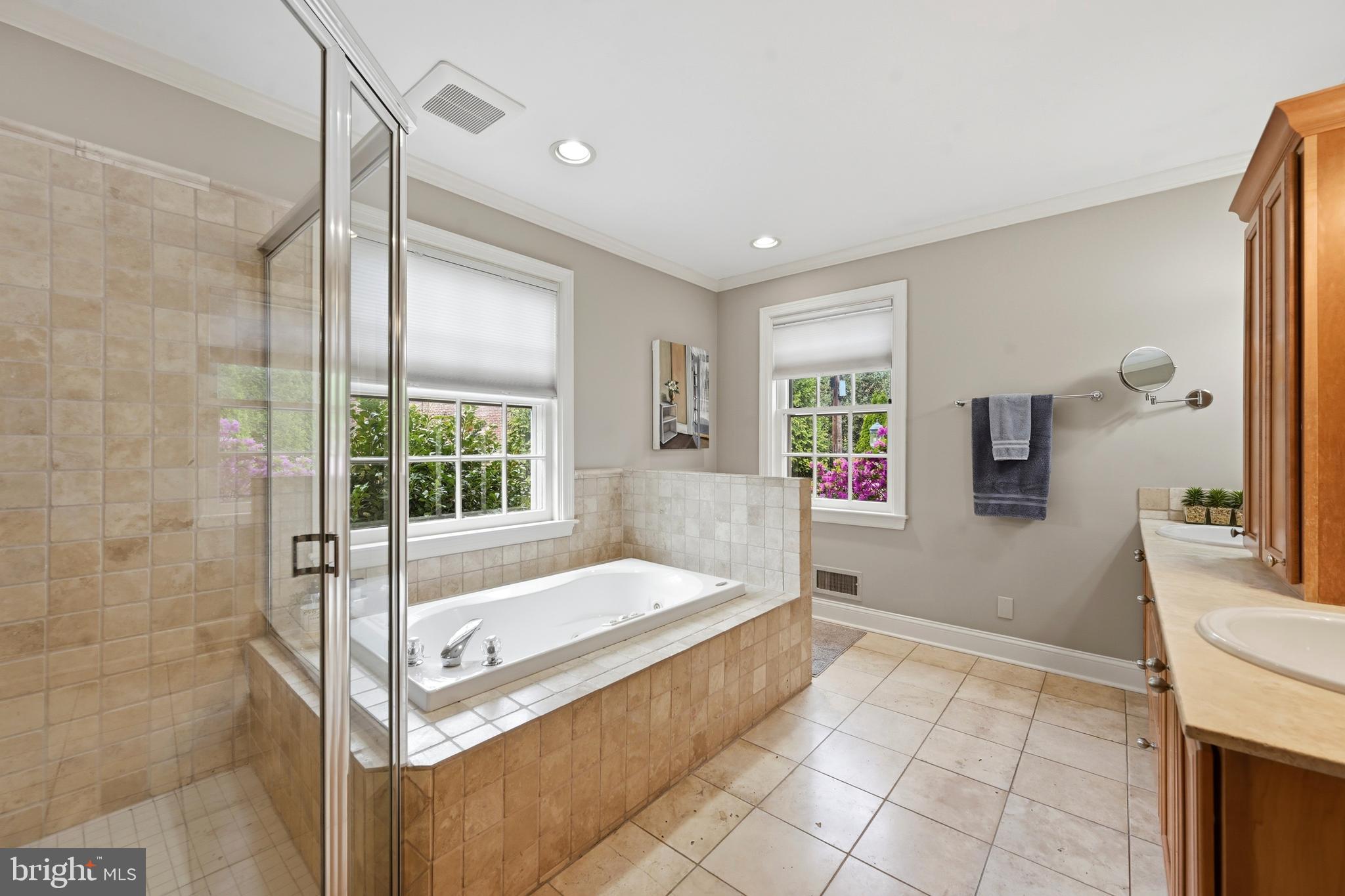 112 Edgewood Road Wilmington, DE 19803 - Photo 14 of 29 Primary Bath with Spa Tub & Lg Walk-in