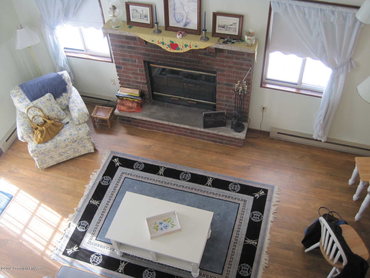 532 Gold Finch Road Bushkill, PA 18324 - Photo 7 of 12 LIVING ROOM FROM UPSTAIRS