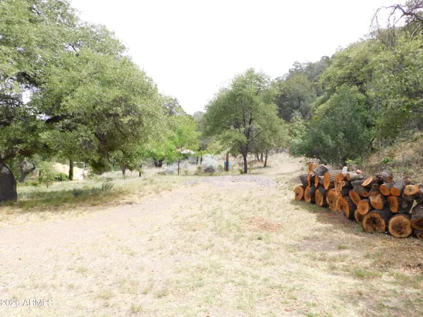 a view of yard covered with snow in front of house