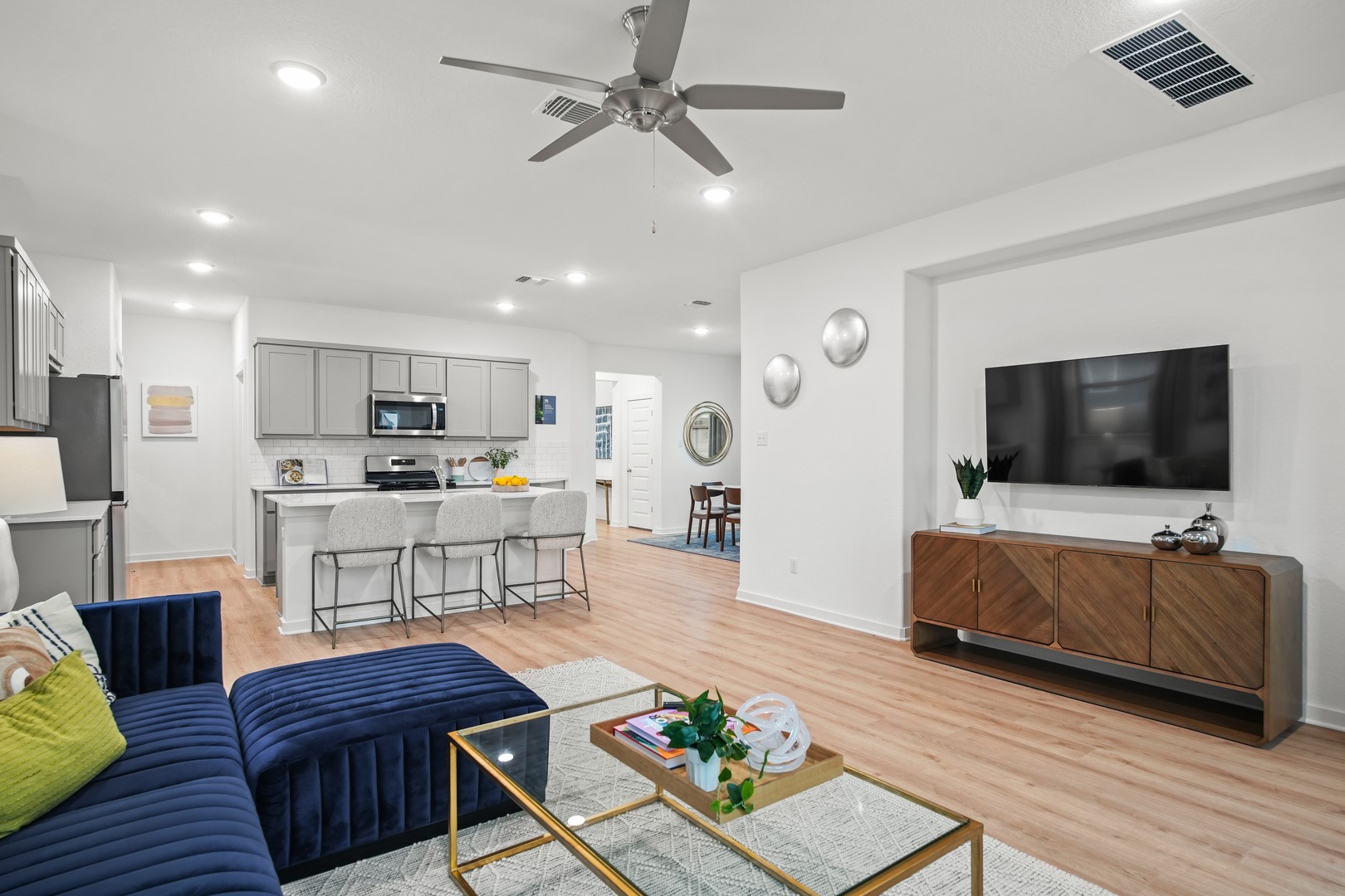 31016 Rena Coast Drive Huffman, TX 77336 - Photo 11 of 27 Living room in the Oak home plan by Trophy Signature Homes – REPRESENTATIVE PHOTO