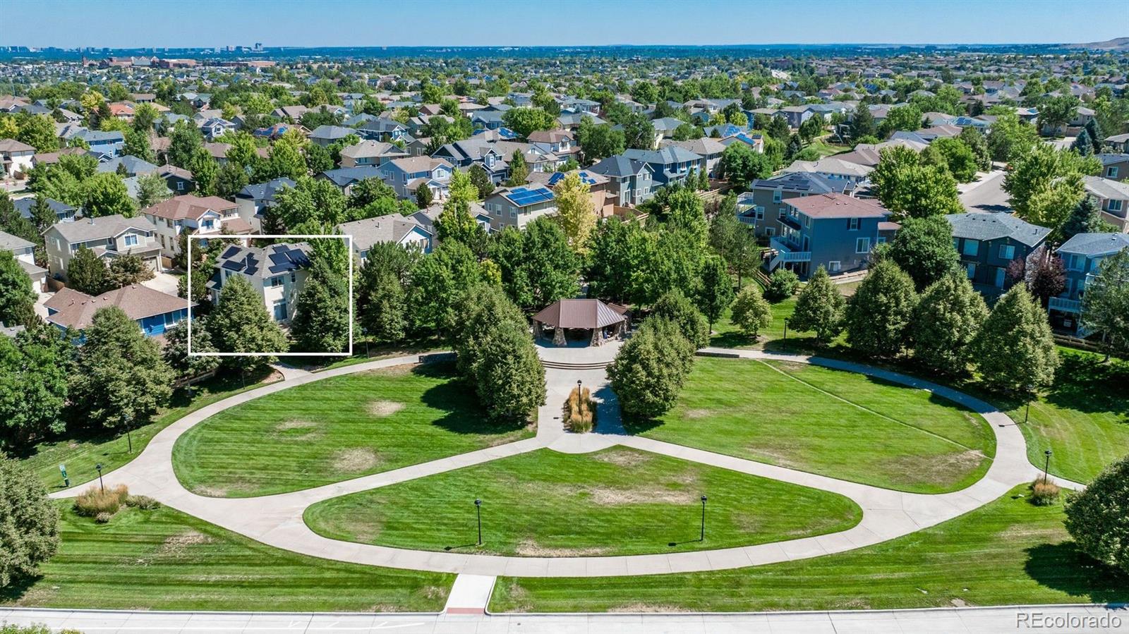 10696 Riverbrook Circle Highlands Ranch, CO 80126 - Photo 24 of 24 a view of a fountain in front of the house