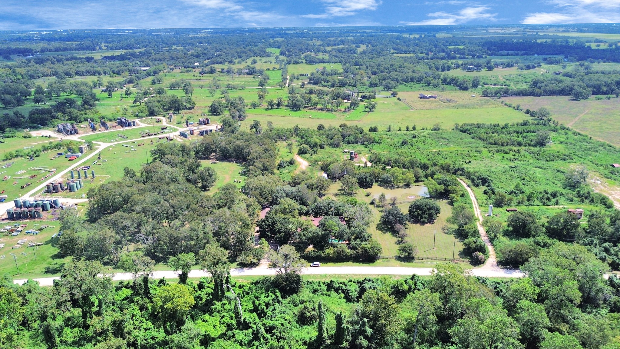 1347 Seidel Road Brookshire, TX 77423 - Photo 2 of 50 This amazing home is situated on a total acreage of 4.17 acres - all this space and only 40 mins from Downtown Houston.