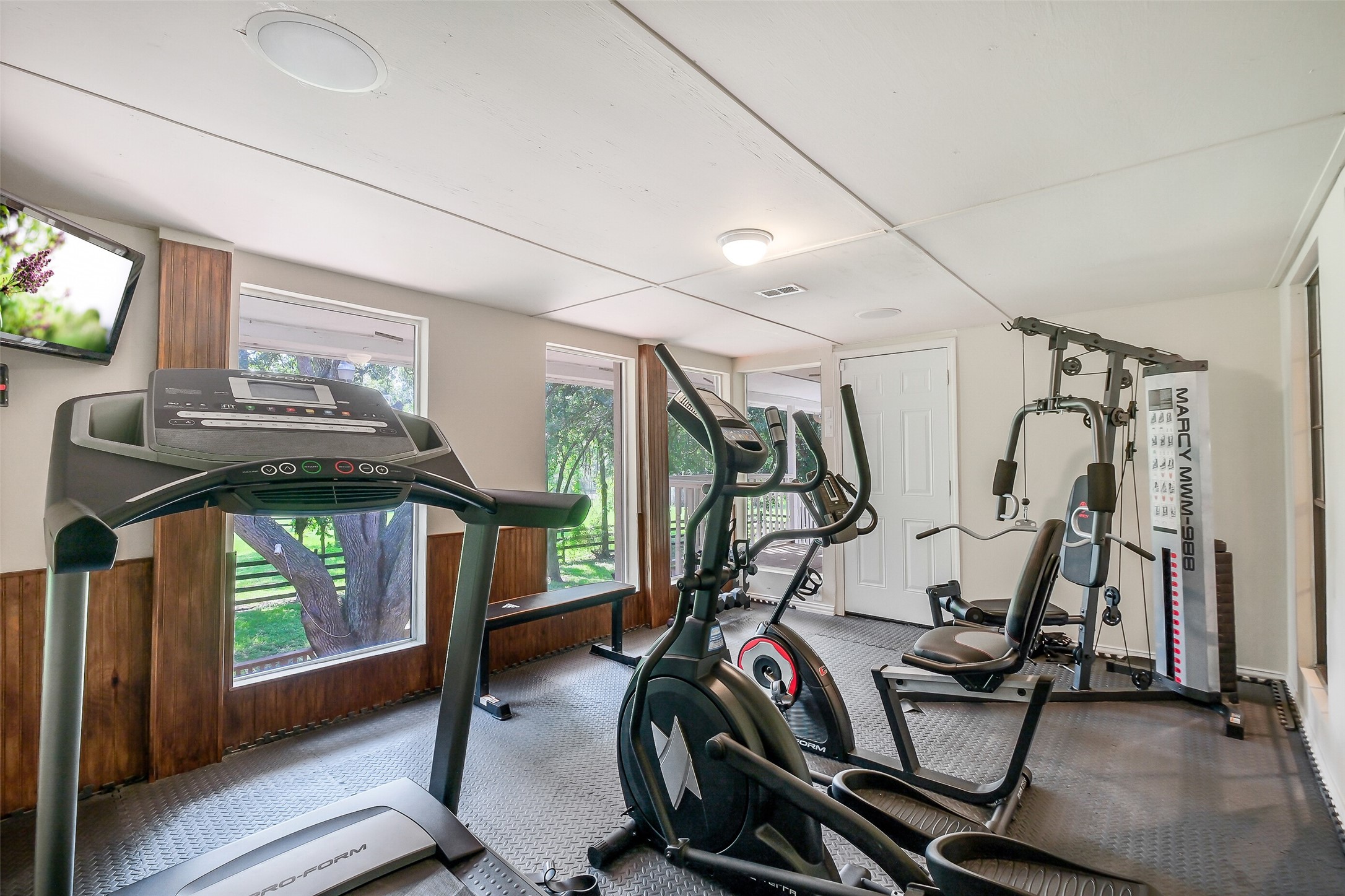 1347 Seidel Road Brookshire, TX 77423 - Photo 25 of 50 This additional space has been transformed into a gym. Great views of the property from here.