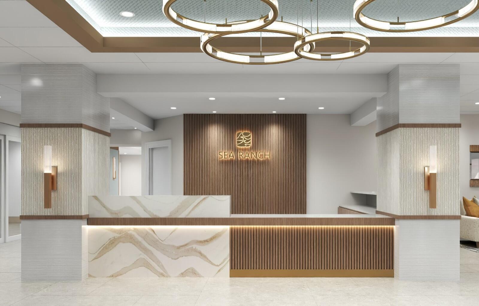 4101 North Ocean Boulevard, Unit 1008 Boca Raton, FL 33431 - Photo 38 of 41 Rendering front desk
