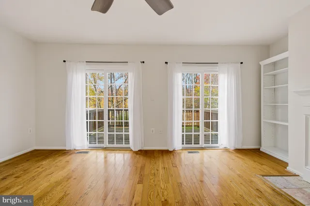 a view of a wooden deck