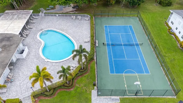 a bird view of house