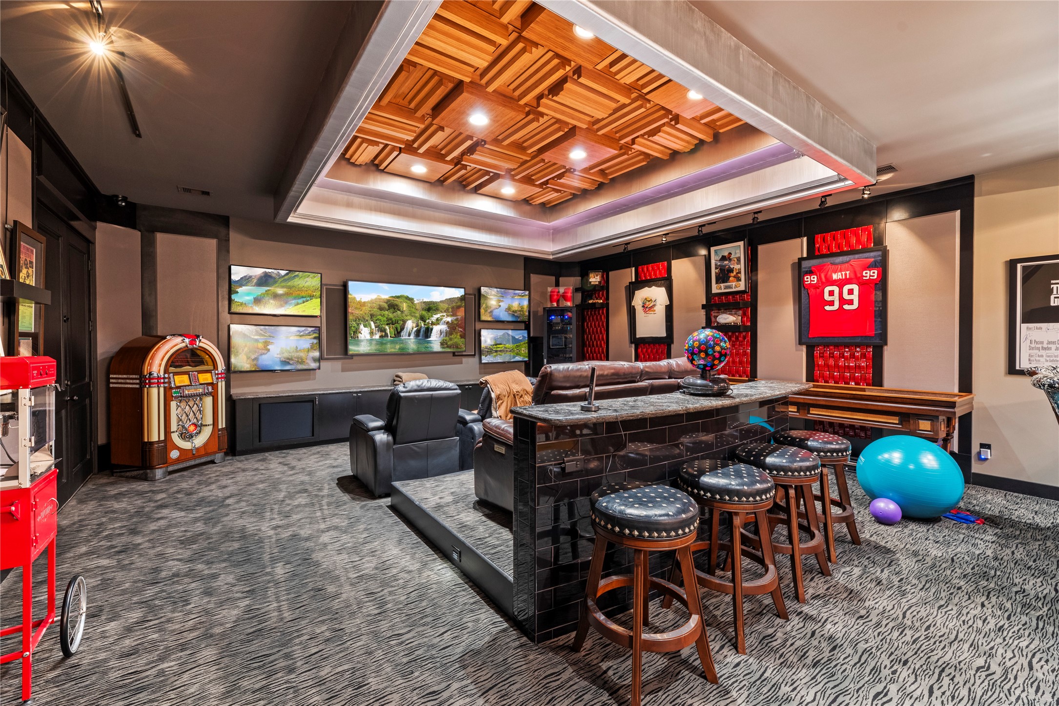 7715 Firethorne Creek Court Spring, TX 77389 - Photo 28 of 50 a living room with furniture a fireplace and a large window