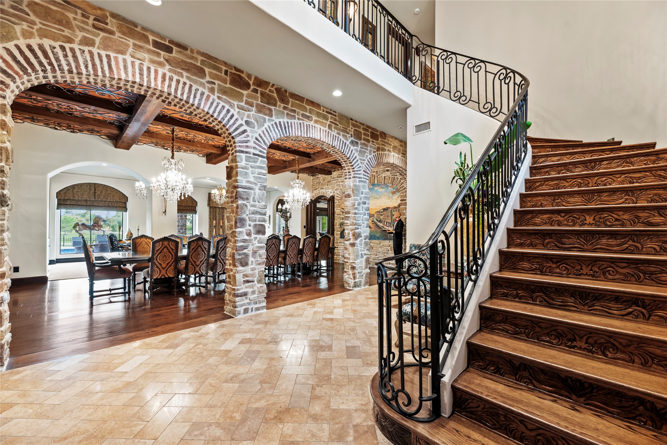 7715 Firethorne Creek Court Spring, TX 77389 - Photo 9 of 50 a view of entryway wih livingroom and hall