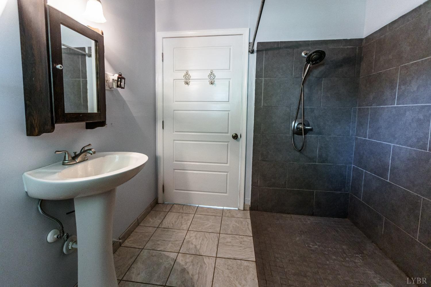 1564 Swan Road Pamplin, VA 23958 - Photo 27 of 60 a bathroom with a sink a toilet and shower