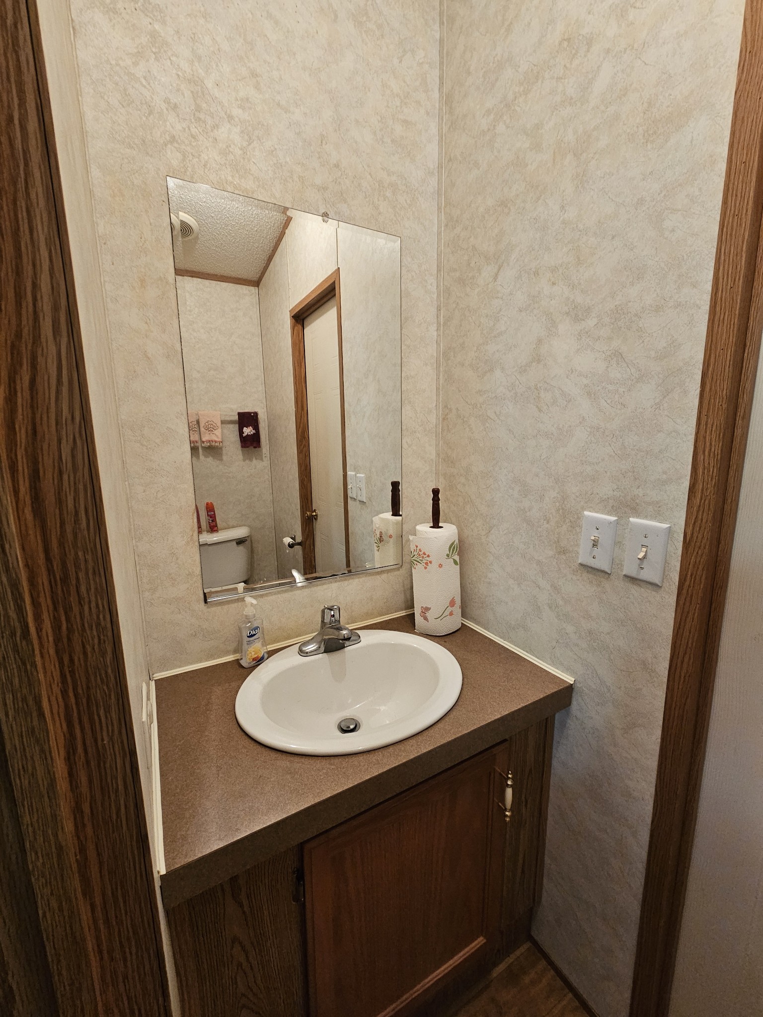 5980 Coxburg Road South Sugar Tree, TN 38380 - Photo 13 of 34 1/2 Bath between utility room and bedroom #3. Each room has access.