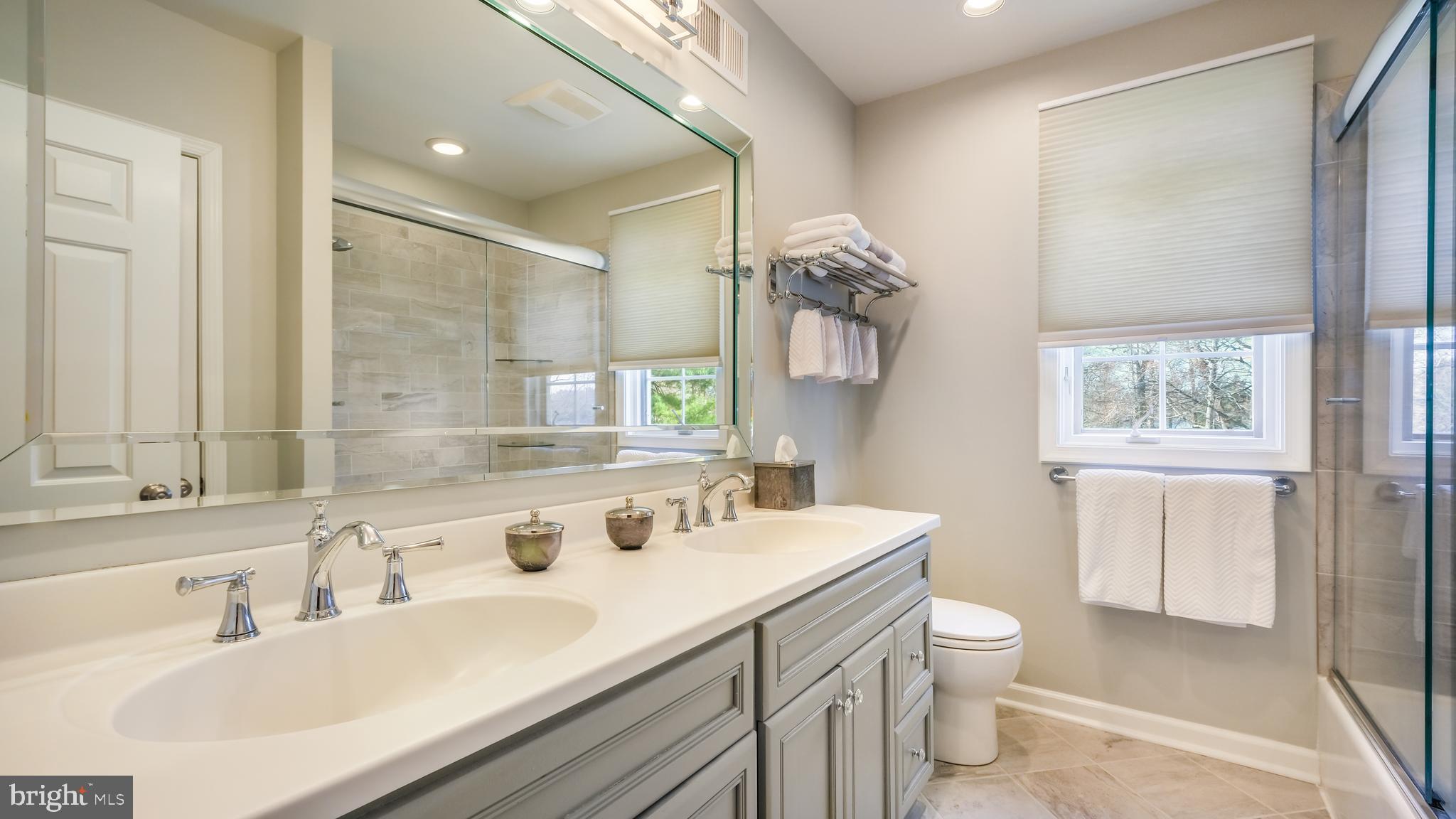 832 Broadmoor Road Huntingdon Valley, PA 19006 - Photo 22 of 30 Updated Hall bathroom with double vanity