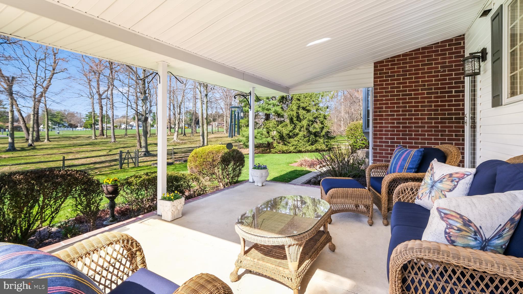 832 Broadmoor Road Huntingdon Valley, PA 19006 - Photo 26 of 30 Covered Patio overlooking the picturesque yard