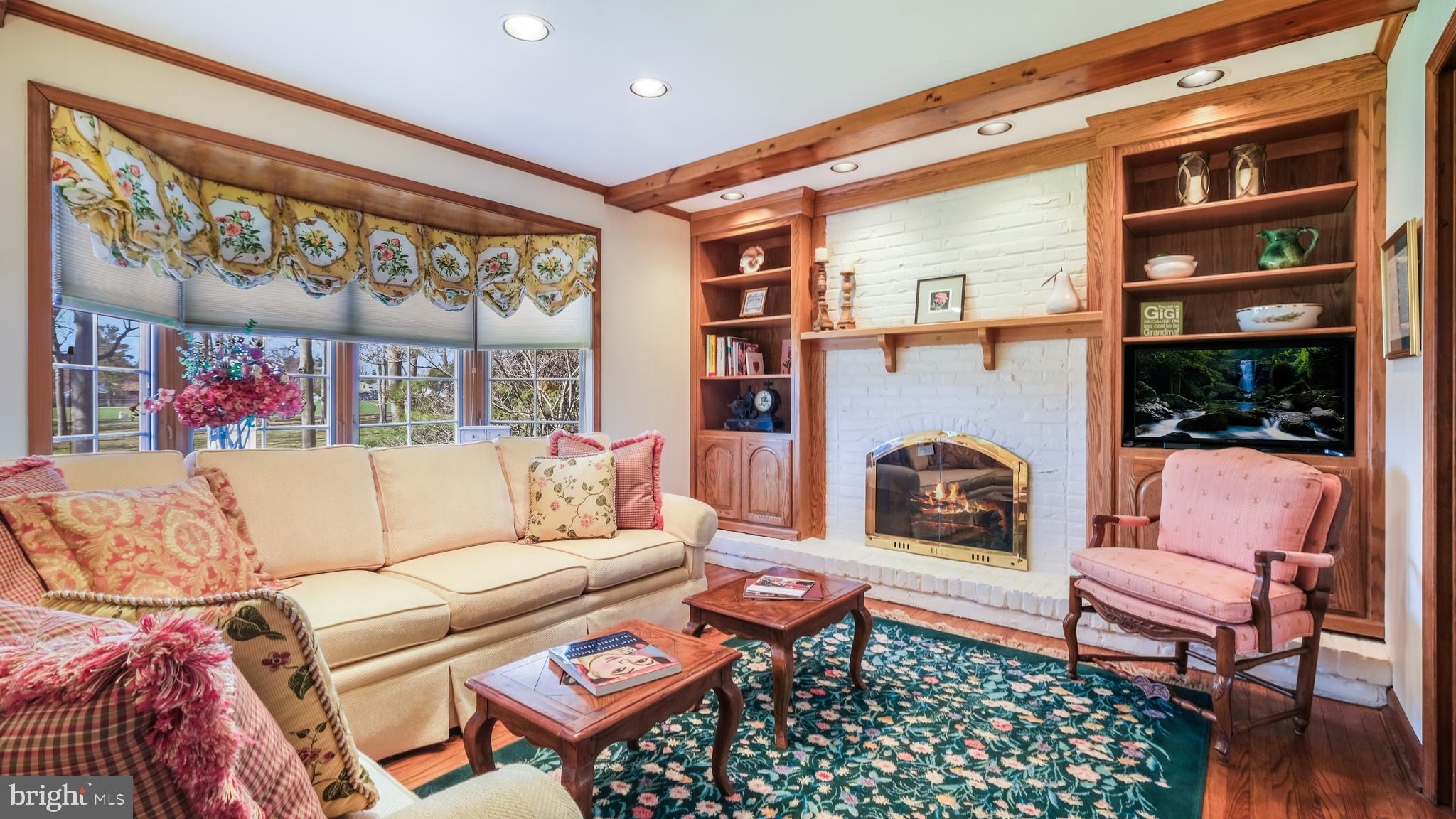 832 Broadmoor Road Huntingdon Valley, PA 19006 - Photo 10 of 30 Family Room with wood burning fireplace