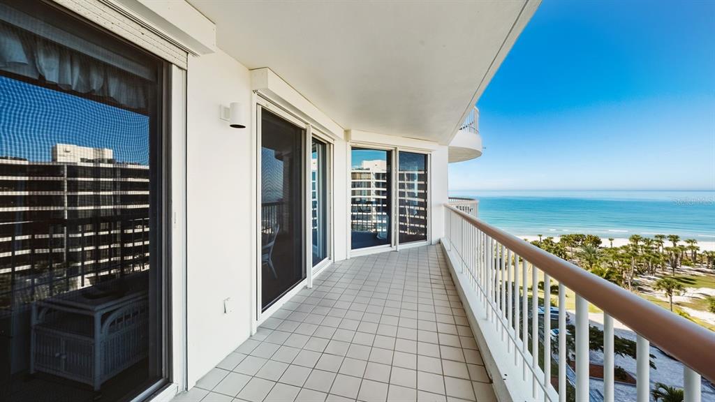455 Longboat Club Road, Unit 707 Longboat Key, FL 34228 - Photo 46 of 69 a view of balcony with wooden floor