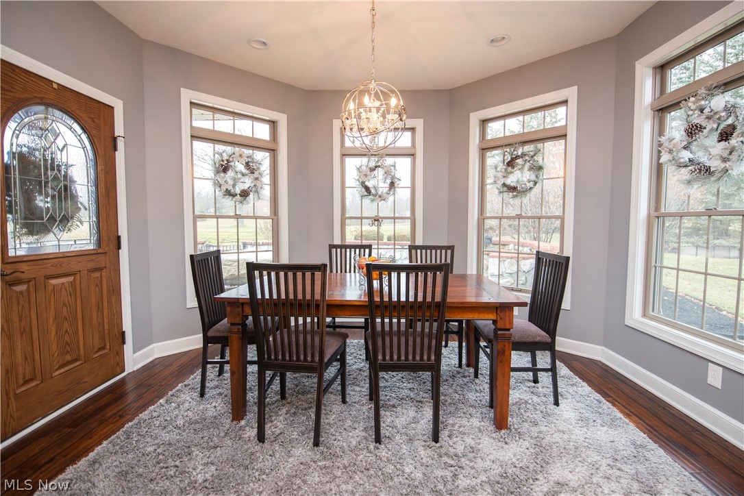 6155 Isley Road Northwest Canton, OH 44718 - Photo 17 of 35 Eat-In Kitchen with natural light and wood floors.