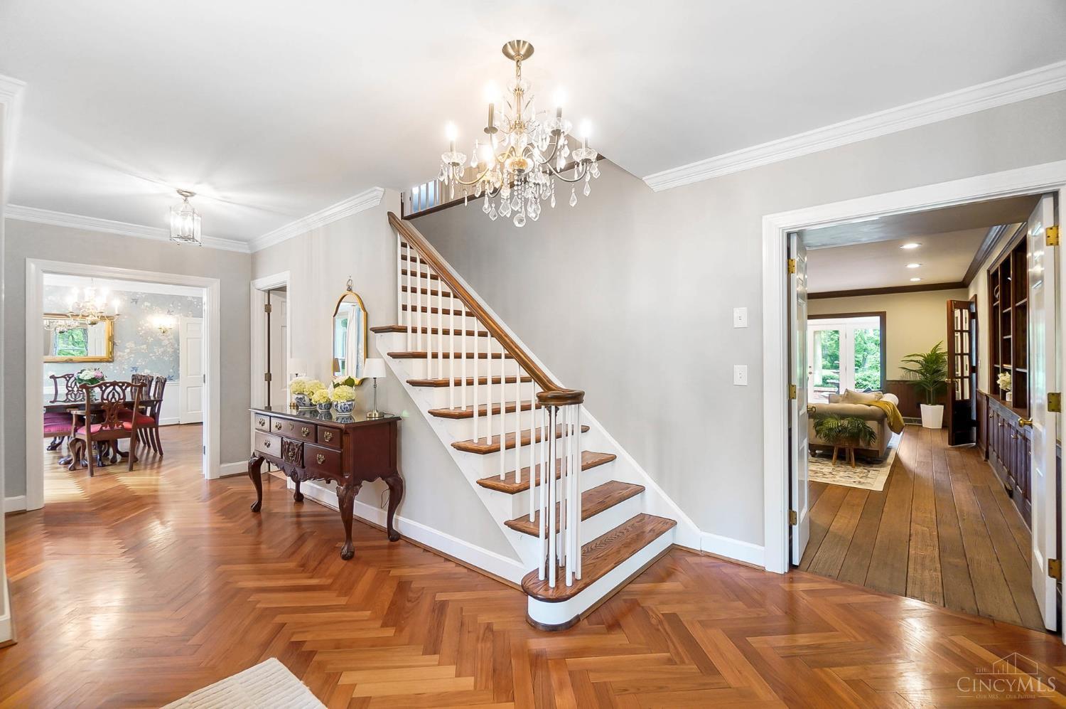 8000 Graves Road Cincinnati, OH 45243 - Photo 36 of 85 Stately foyer with teak floors