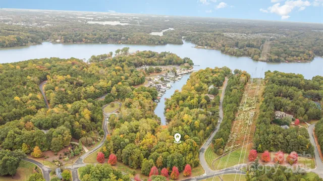 a view of lake and mountain