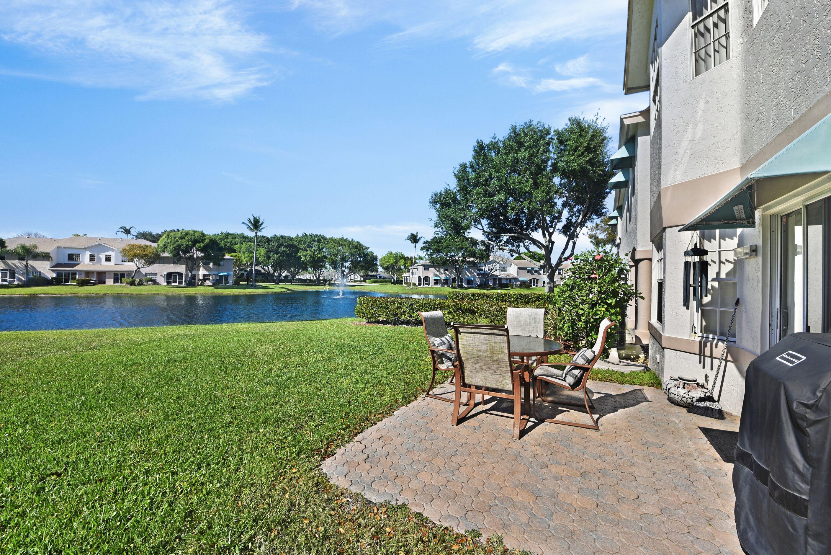 9133 Boca Gardens Circle South, Unit A Boca Raton, FL 33496 - Photo 14 of 16 Ianzano back patio