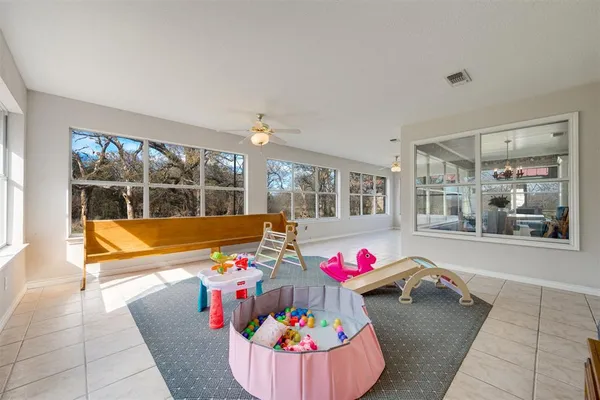 a very nice looking room with a large window