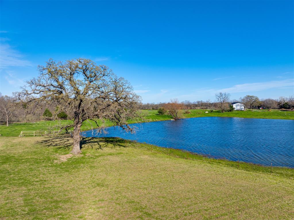 2290 County Road Honey Grove, TX 75446 - Photo 34 of 37 a view of a lake with houses in the background