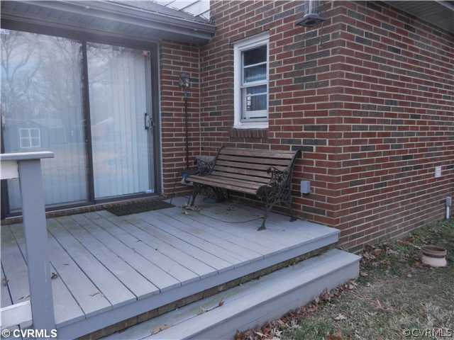 5528 Gilling Road North Chesterfield, VA 23234 - Photo 13 of 15 Patio/Deck - Deck off of the Sun Room