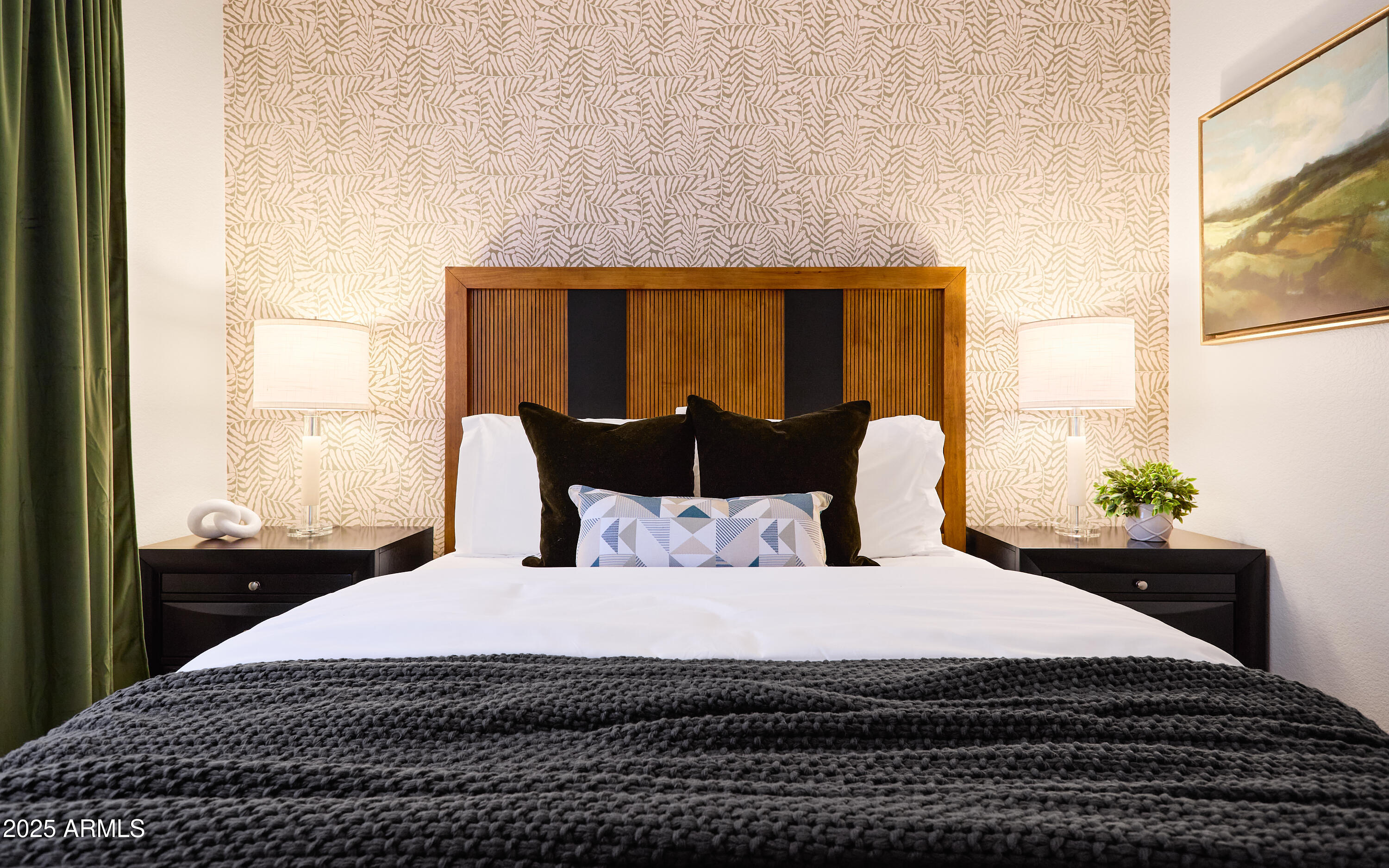 20619 North 16th Way Phoenix, AZ 85024 - Photo 41 of 64 a bedroom with a bed and wooden floor