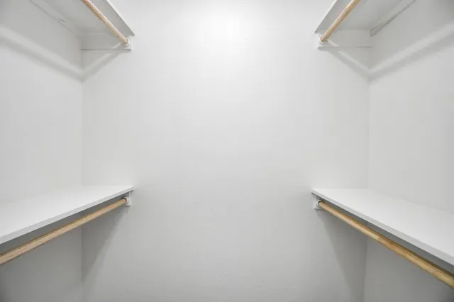 a close up view of racks on the wall